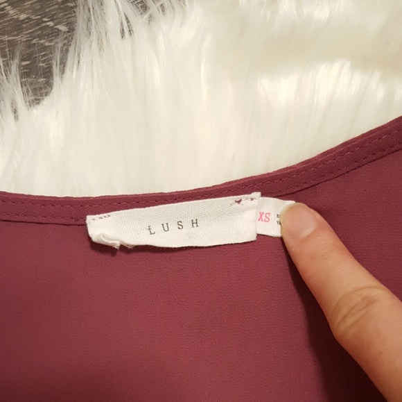 Lush Purple Side Slit Top - Picture 5 of 7